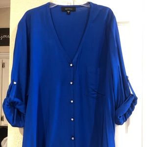 Karen Kane Flared Hem Blouse